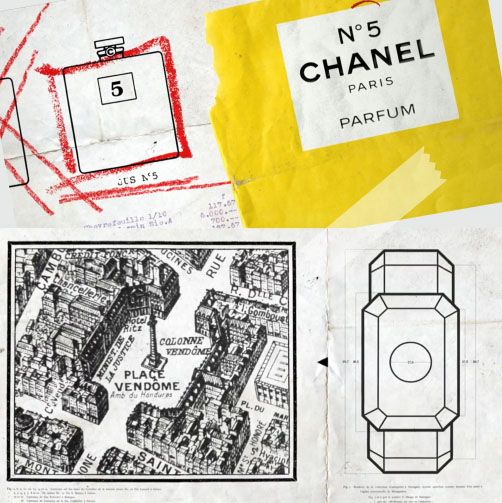 Selection of historical CHANEL illustrations