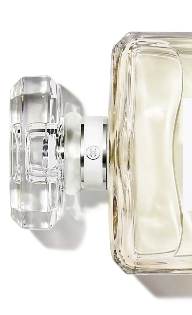 The top of a bottle of CHANEL N°5 perfume